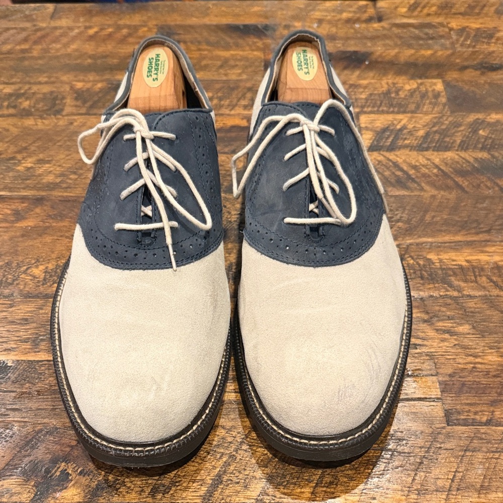 Bass Men's Oxfords - Navy and Cream